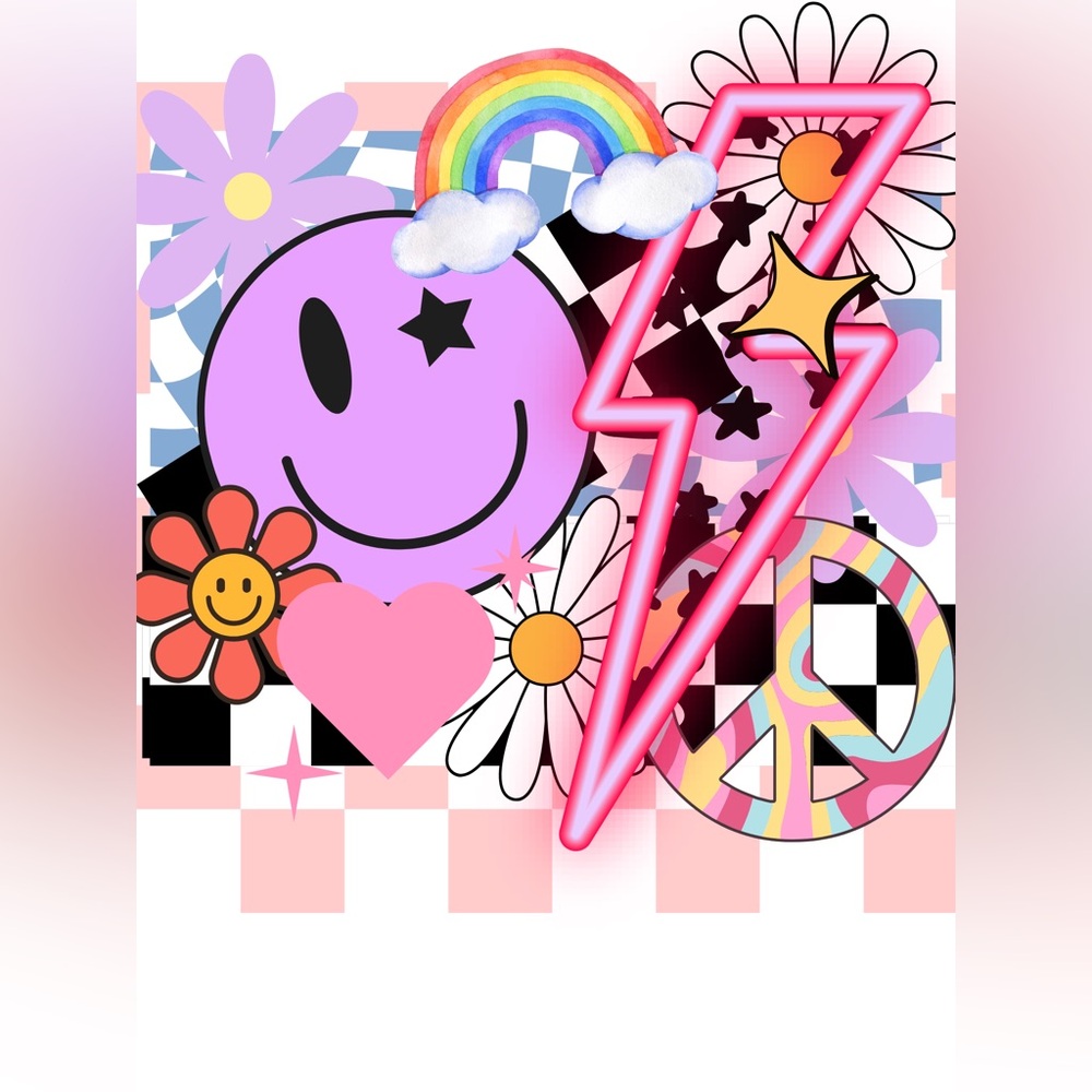 Colorful Graphic Art Print digital image